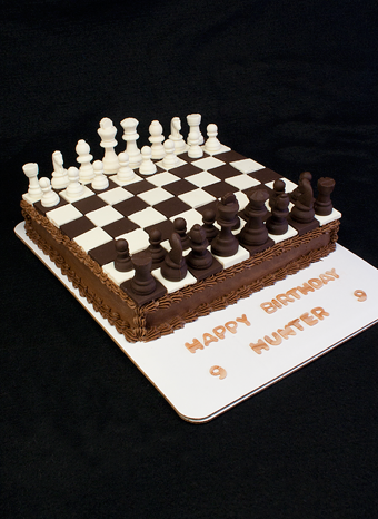 Chess Board Birthday Cake