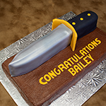Ranger Knife Graduation Cake