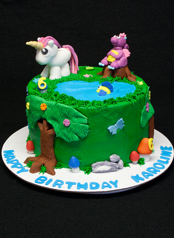 Enchanted Forest Birthday Cake