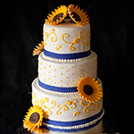 Sunflower Wedding Cake