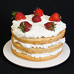 Naked Strawberry Sponge Cake
